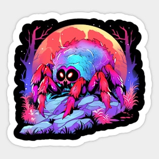 Colorful Scary Tarantula For Tarantula Lovers Sticker